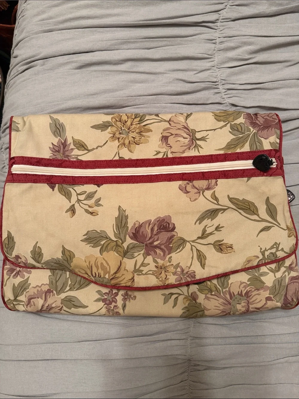 Brighton Striped/Floral Hanging Jewelry & Accessory Organizer Travel Suitcase